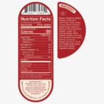 Ghia nutrition facts and ingredients label featuring serving details, calorie count, and product description.