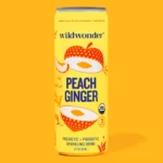 Peach Ginger Sparkling Prebiotic + Probiotic Drink