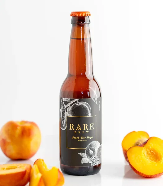 Sparkling Peach Tree Hops Bottles