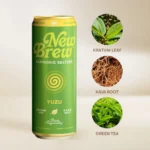 New Brew Yuzu Euphoric Seltzer Functional Botanical Drink