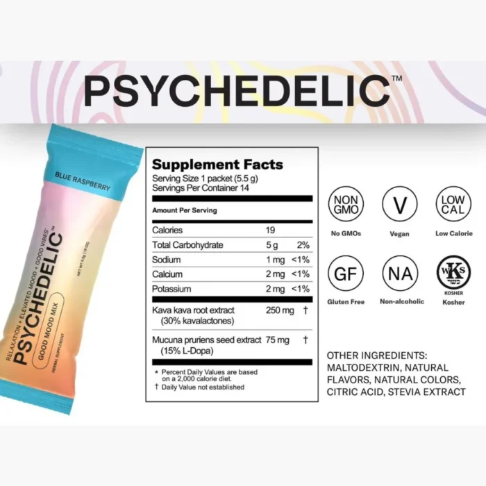 Psychedelic Good Mood Mix - Blue Raspberry Kava Mix