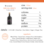 Seir Hill Biscane: A 750ml non-alcoholic spirit with 5 calories per serving, gluten-free, and vegan-friendly.