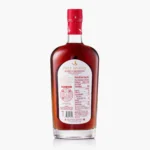 Back label of Free Spirits Vermouth Rosso non-alcoholic bottle displaying nutritional facts and QR code for recipes.