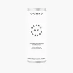 Ōp Bird Blanc de Blanc can of organic sparkling Chardonnay, alcohol-removed wine in minimalist design.