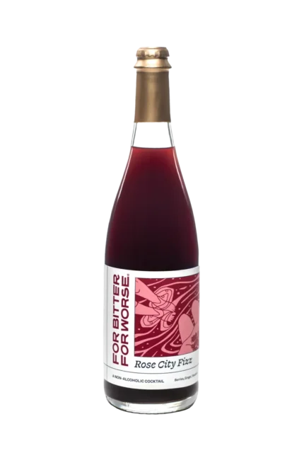 For Bitter For Worse's Rose City Fizz Non-Alcoholic Cocktail